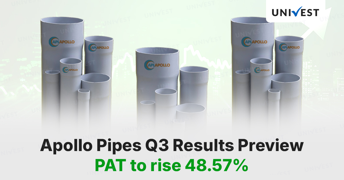 Apollo Pipe Log Apollo Pipes Q3 Results FY26 Preview: PAT to rise 48.57%