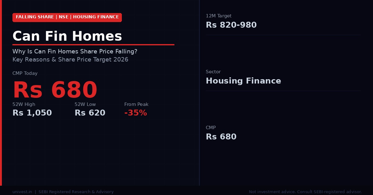Share Fin Why Is Can Fin Homes Share Price Falling? Key Reasons & Share Price ...